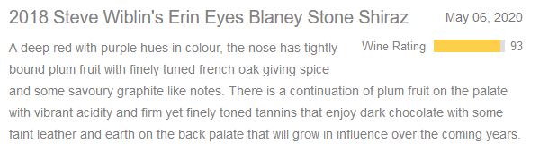 Wine Reviewer Blarney Stone Shiraz 2018